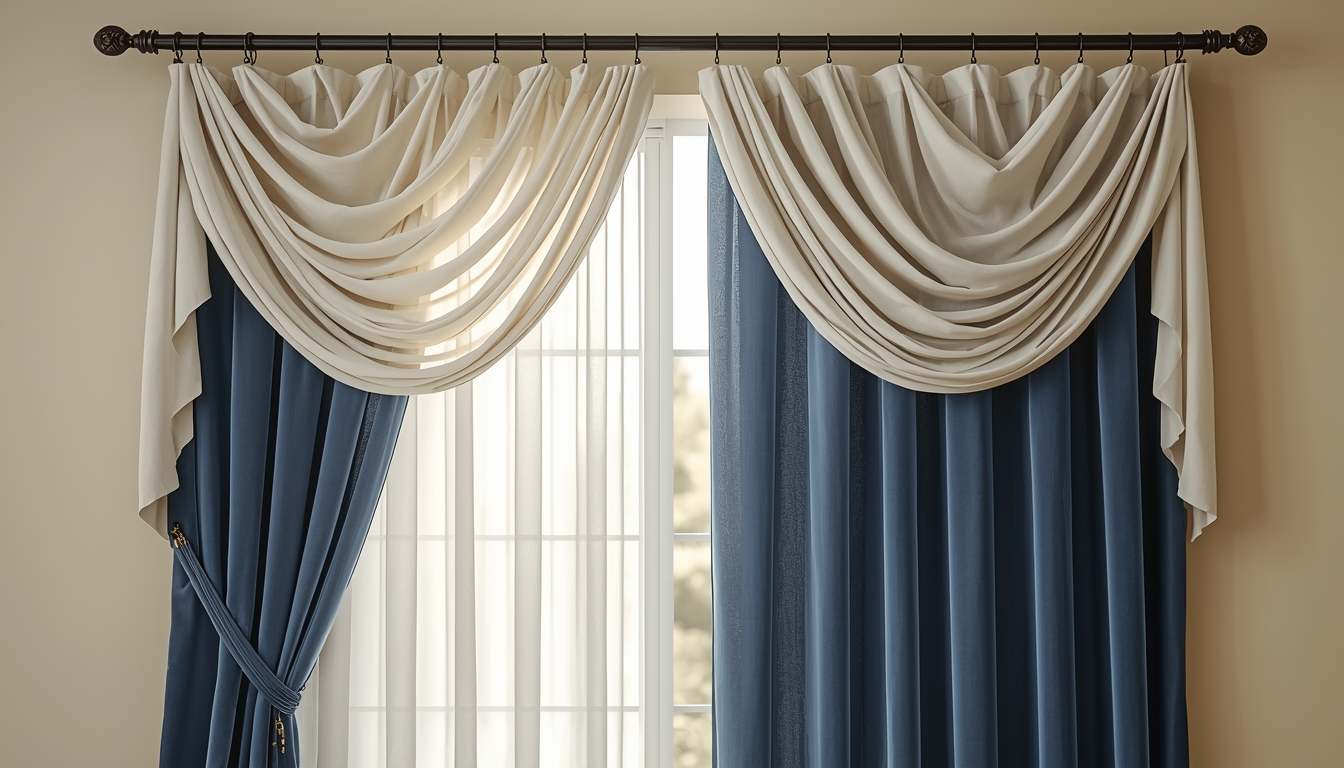 Sistema de cortinas dobles